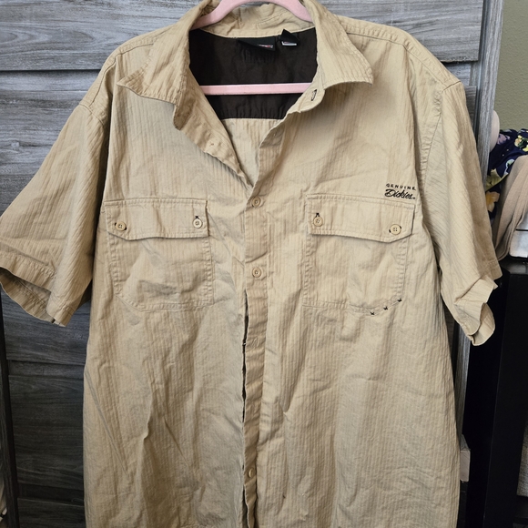 Dickies Tan Short Sleeve Shirt - Picture 1 of 5